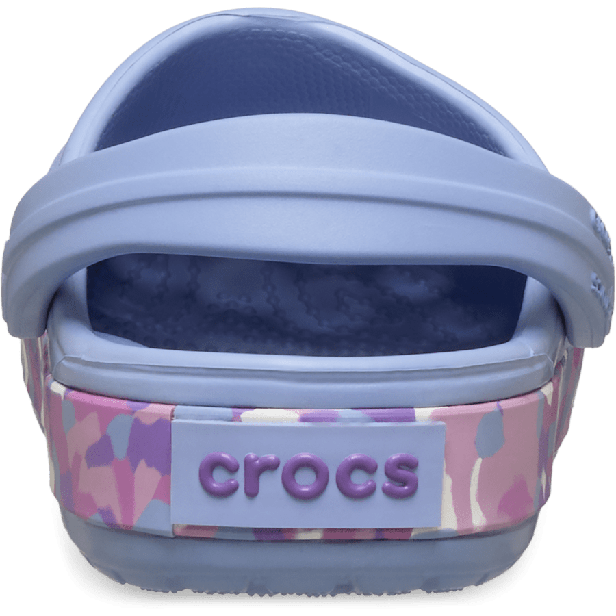 Blue Haze/Multi Toddler Crocband Glow Confetti Band Clog - Zurück - Crocs