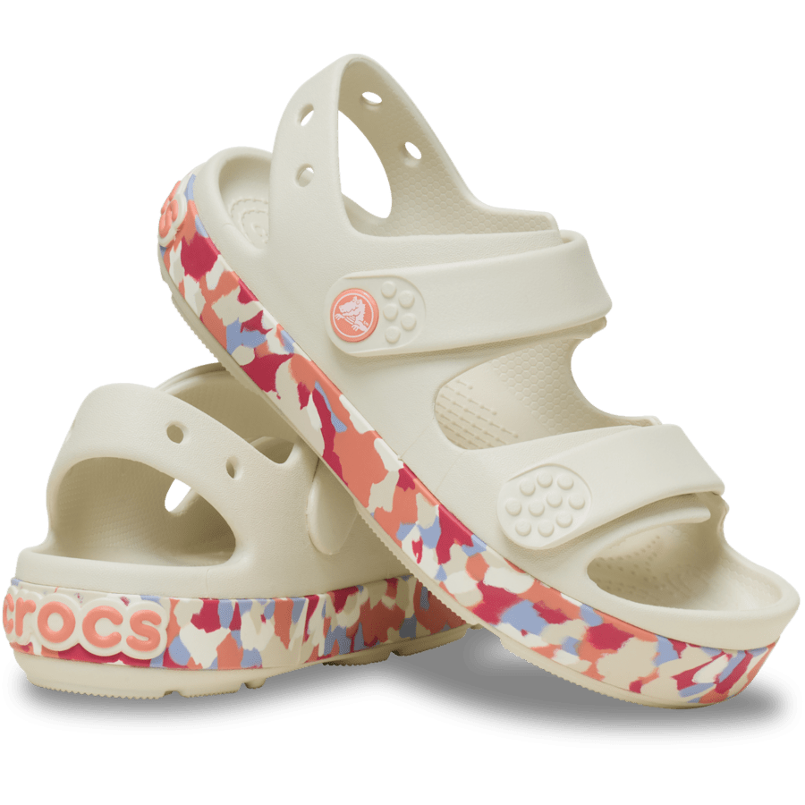 Sommet Blanc/Goyave Kids’ Crocband™ Cruiser Glow Confetti Band Sandal. - Paire - Crocs