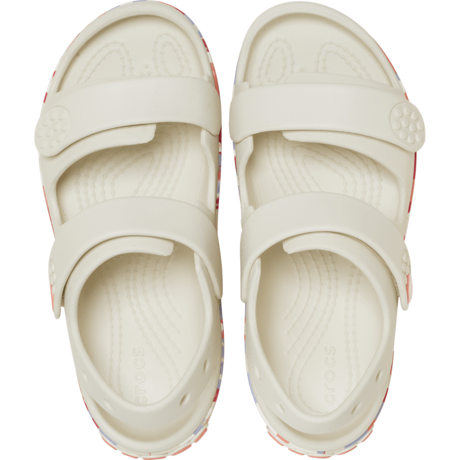 Sommet Blanc/Goyave Kids’ Crocband™ Cruiser Glow Confetti Band Sandal. - Dessus - Crocs