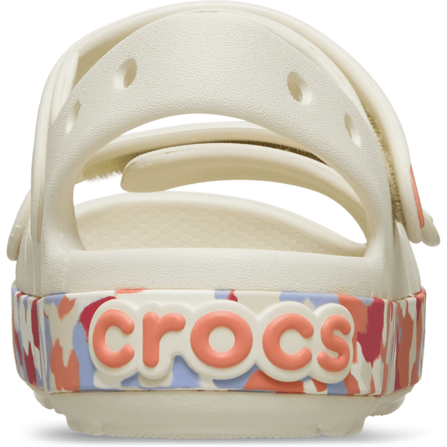 Sommet Blanc/Goyave Kids’ Crocband™ Cruiser Glow Confetti Band Sandal. - Arrière - Crocs