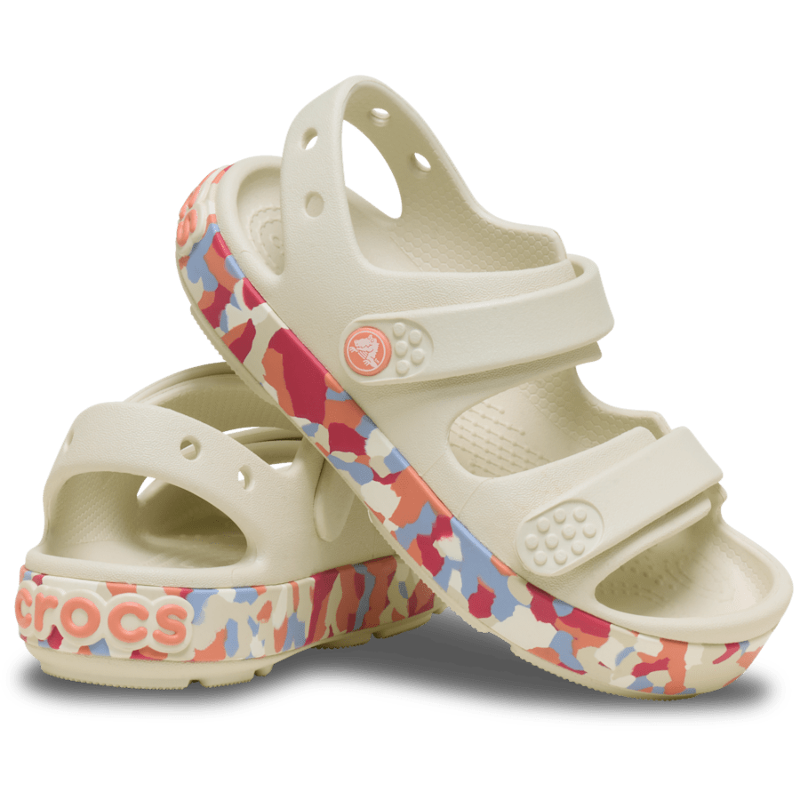 Sommet Blanc/Goyave Toddler Crocband™ Cruiser Glow Confetti Band Sandal - Paire - Crocs