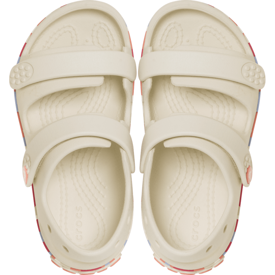 Sommet Blanc/Goyave Toddler Crocband™ Cruiser Glow Confetti Band Sandal - Dessus - Crocs