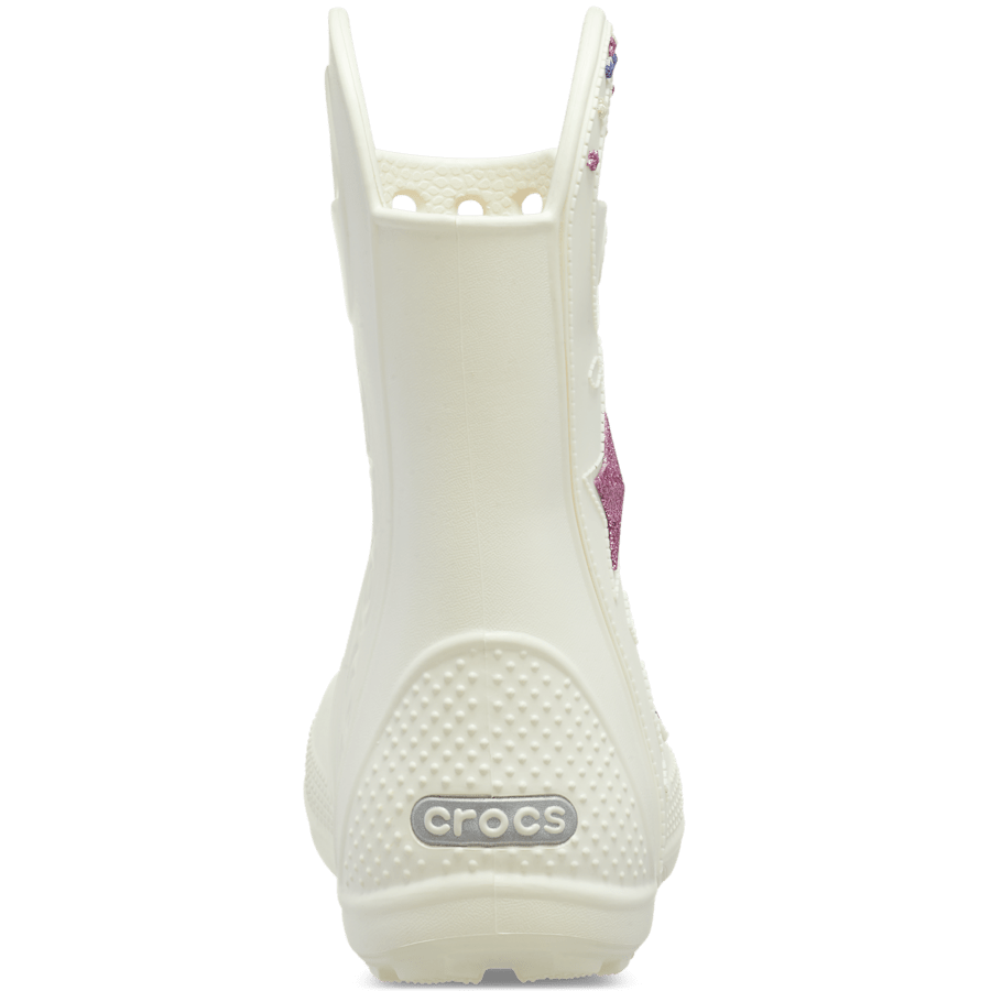 Summit White Kids' Handle It Western Metallic Boot - Back - Crocs