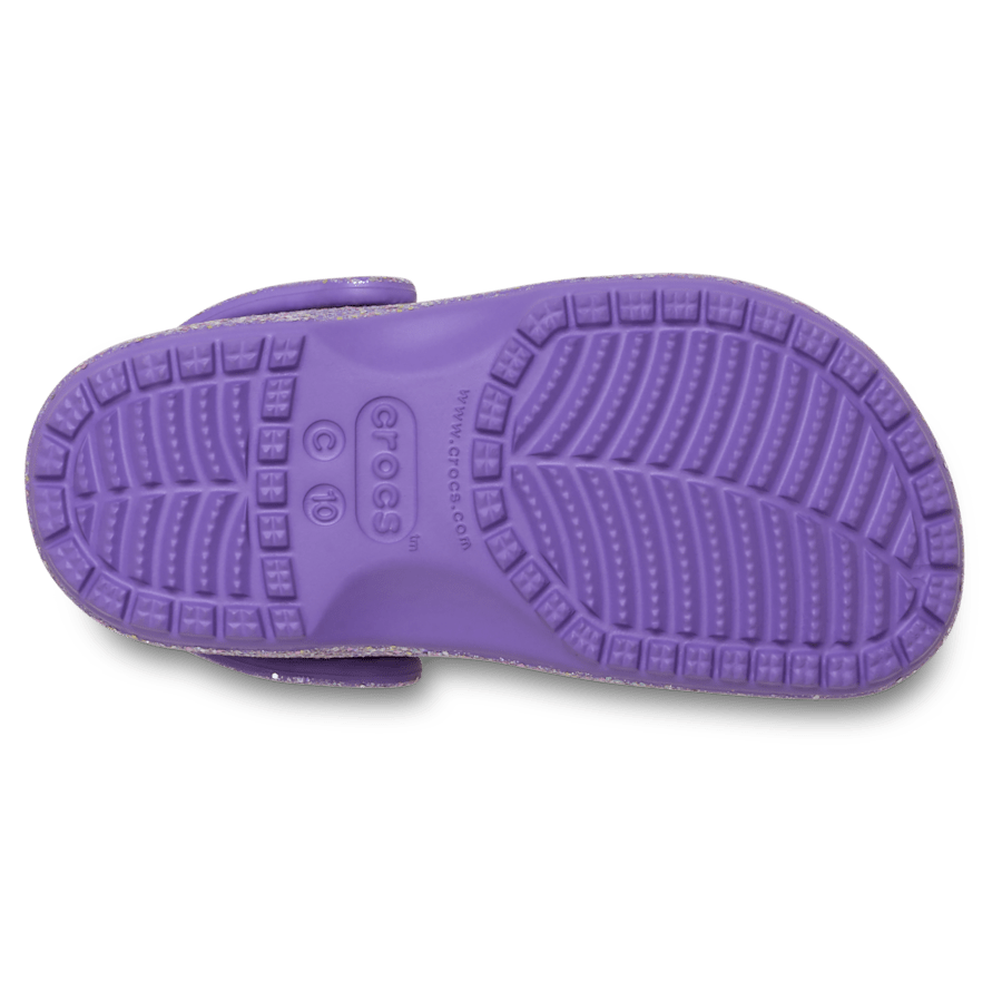 Crocs Toddler Classic Fantasy Glitter Clog — Purple