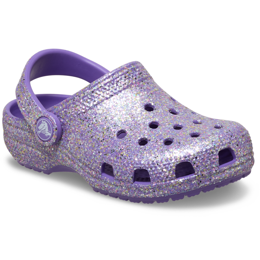 Crocs Toddler Classic Fantasy Glitter Clog — Purple