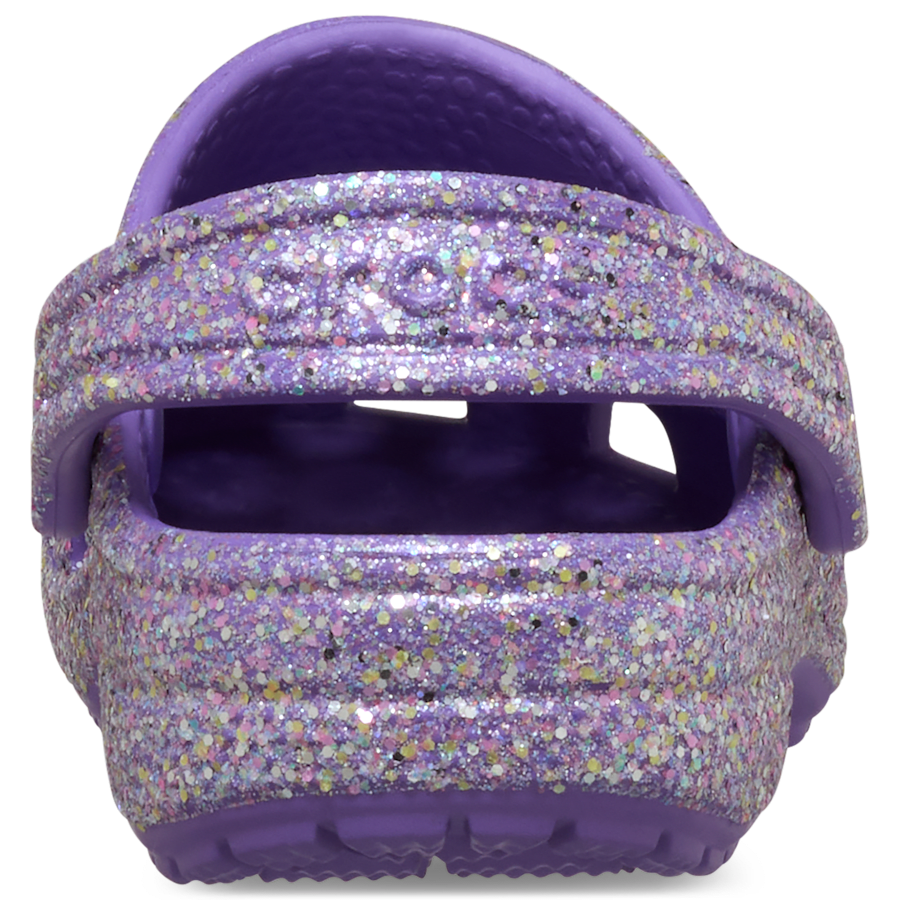 Crocs Toddler Classic Fantasy Glitter Clog — Purple