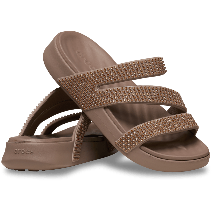 Latte Getaway Strappy Gems Sandal - Paar - Crocs