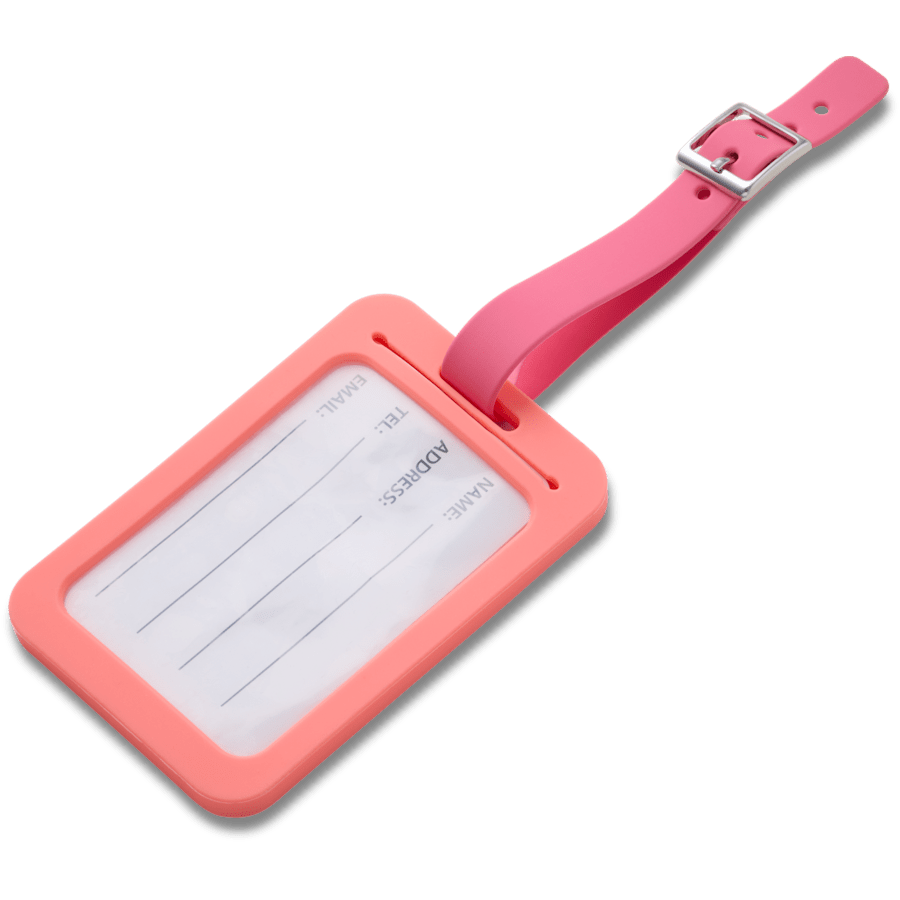 Rectangle Luggage Tag - Charm on shoes - Jibbitz Charms