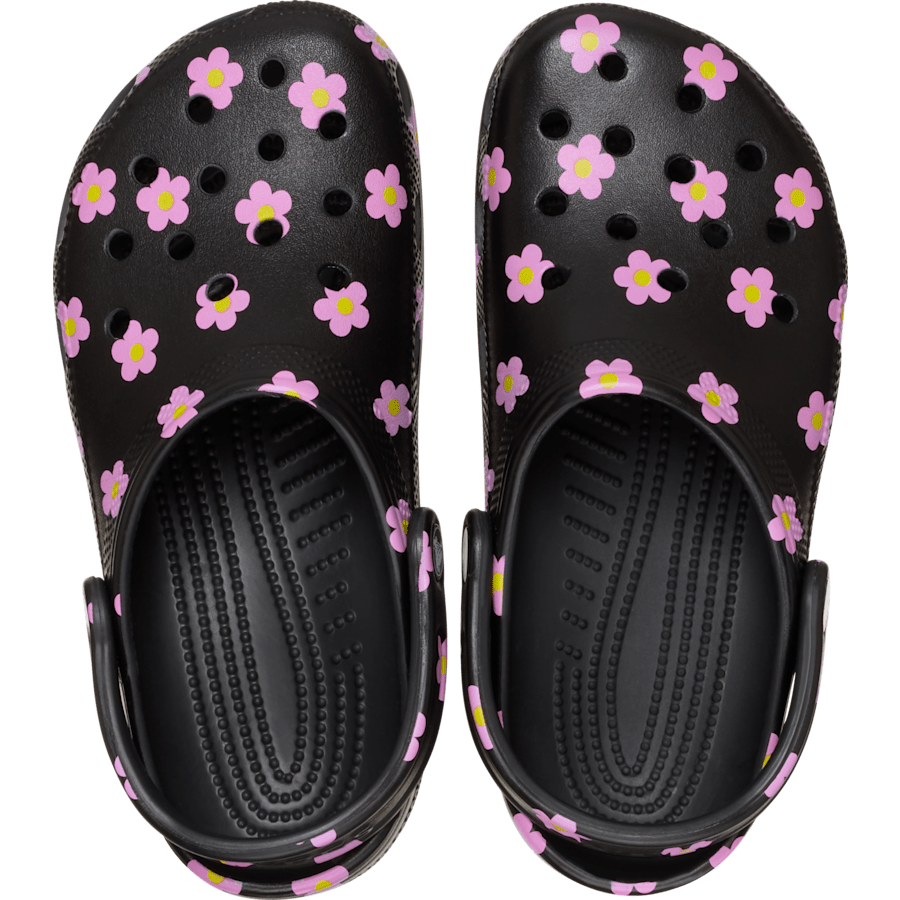 Black Classic Flower Clog - Yläosa - Crocs