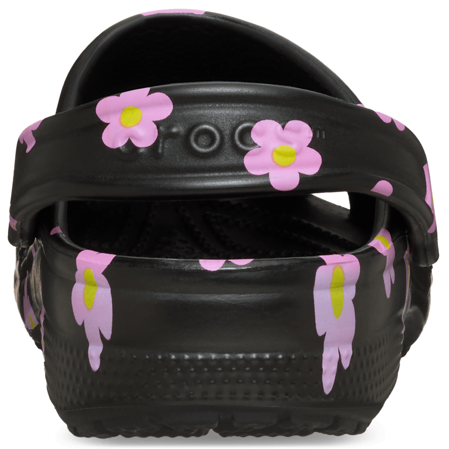 Black Classic Flower Clog - Takaisin - Crocs