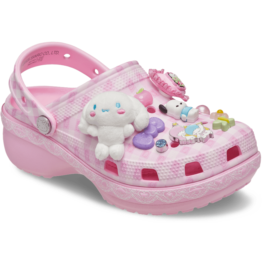 Multi Hello Kitty® and Friends Classic Platform Clog - Angle - Crocs