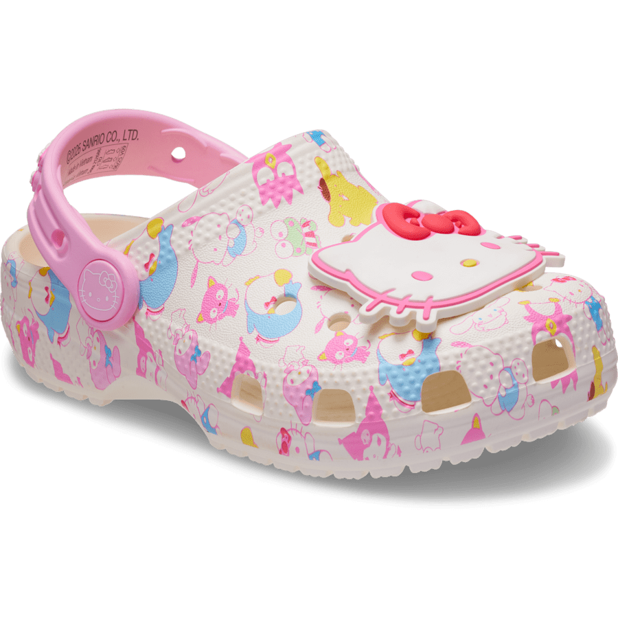 Multi Toddlers’ Hello Kitty® and Friends Pastel Classic Clog - Schrägsicht - Crocs