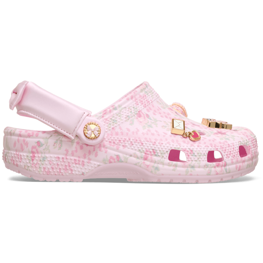 Pink Milk LoveShackFancy Classic Clog - Side - Crocs