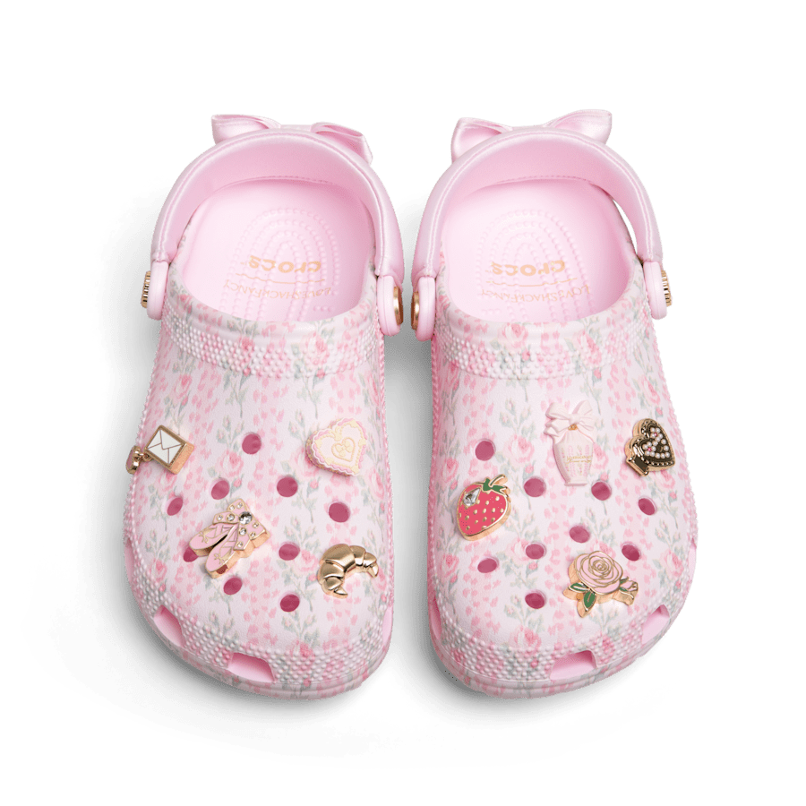 Pink Milk LoveShackFancy Classic Clog - Bottom - Crocs