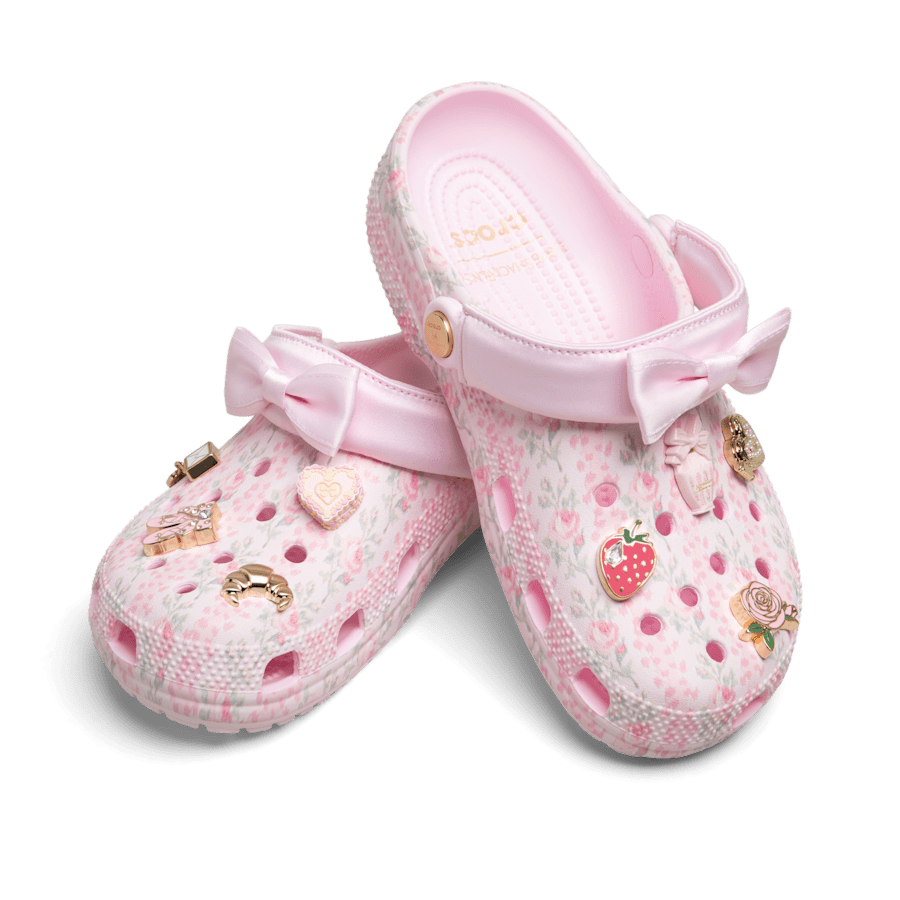 Pink Milk LoveShackFancy Classic Clog - Back - Crocs