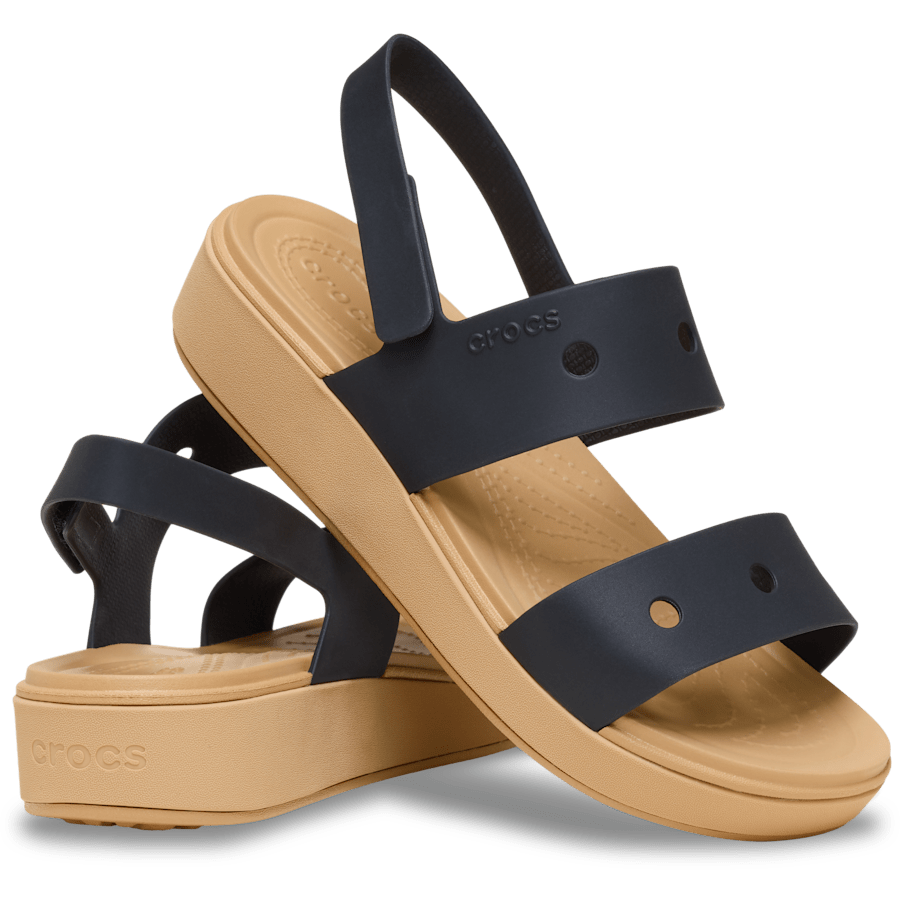 Black/Cashew Kids' Brooklyn Sandal - Paar - Crocs