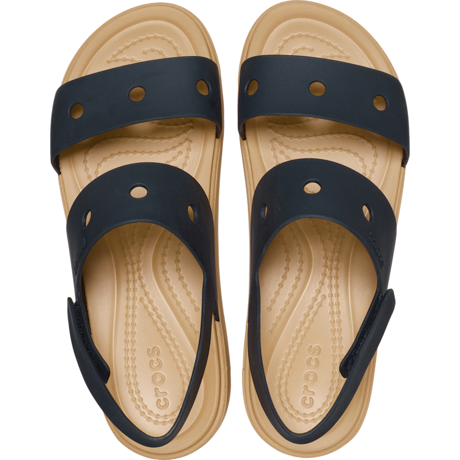 Black/Cashew Kids' Brooklyn Sandal - Draufsicht - Crocs