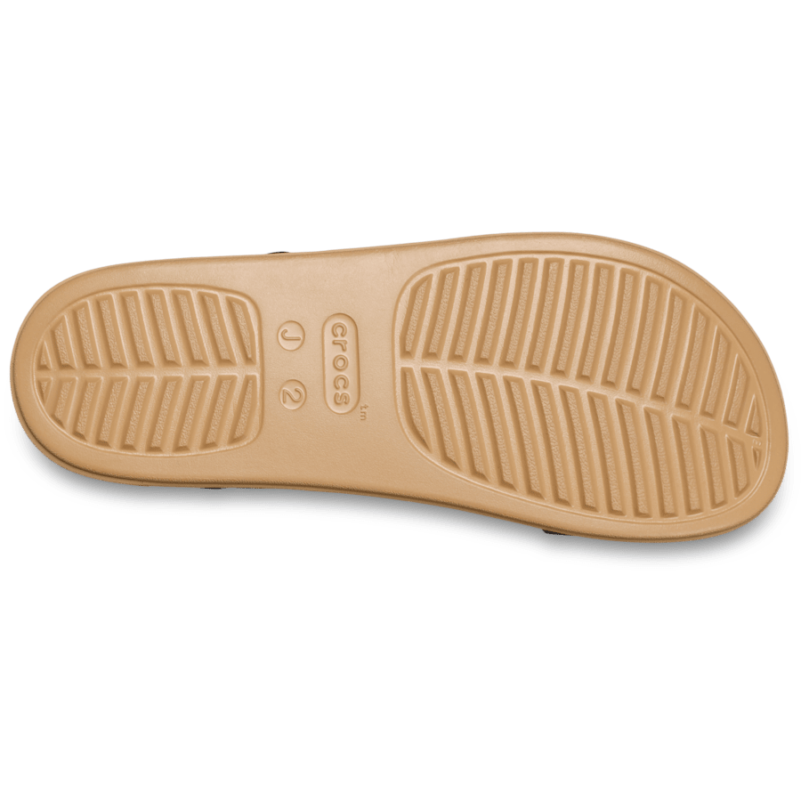 Black/Cashew Kids' Brooklyn Sandal - Ansicht von unten - Crocs