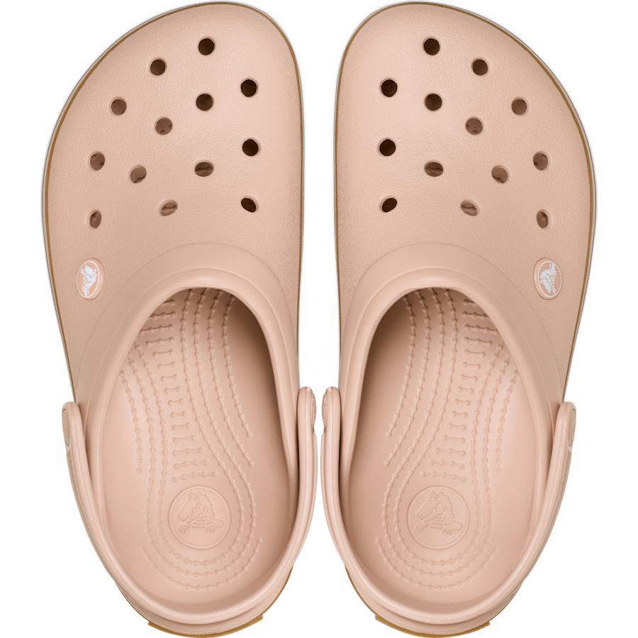 Gris Pâle Rosé Crocband Gum Clog - Dessus - Crocs