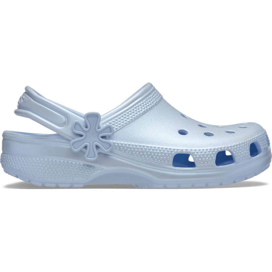 Crocs Kids' Classic Pearl Shine Clog — Blue Frost