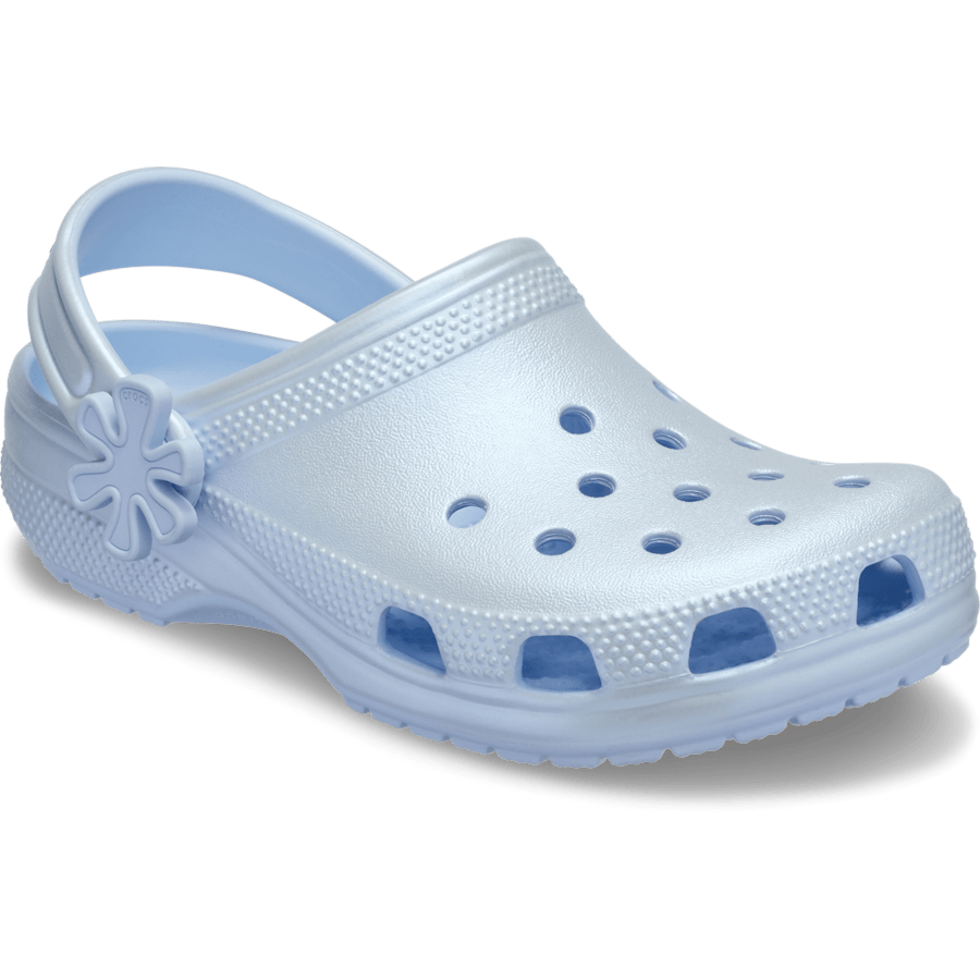 Crocs Kids' Classic Pearl Shine Clog — Blue Frost
