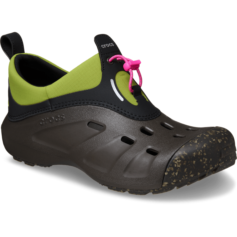 Dark Cocoa Crocs Quick Trail Low Tech - Angle - Crocs