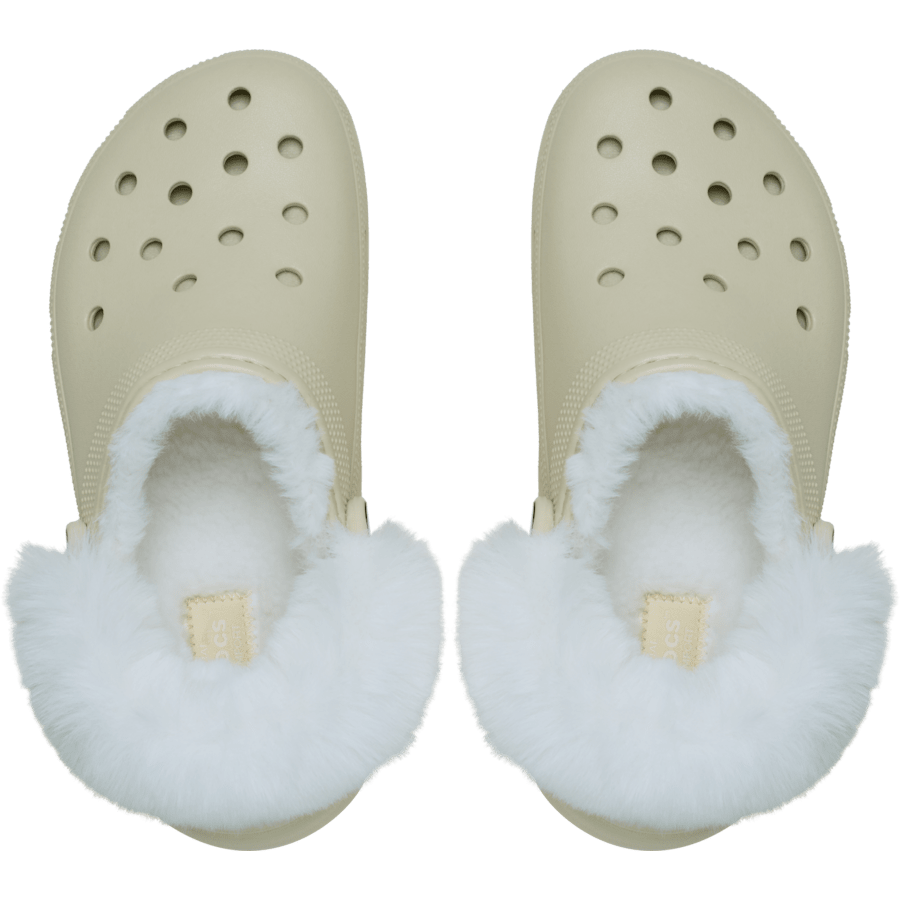 Bone Classic Platform Fuzz Lined Clog - Top - Crocs