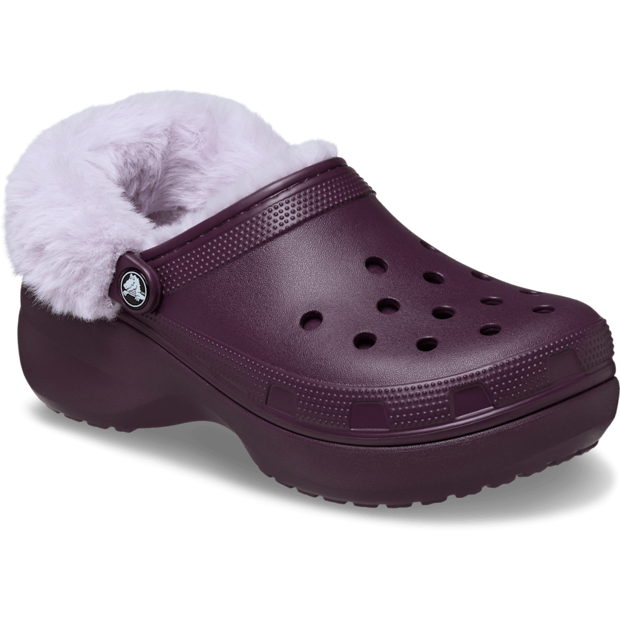 Couleur Classic Platform Fuzz Lined Clog - Angle - Crocs