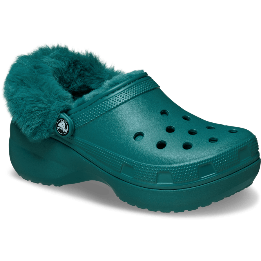 Couleur Classic Platform Fuzz Lined Clog - Angle - Crocs