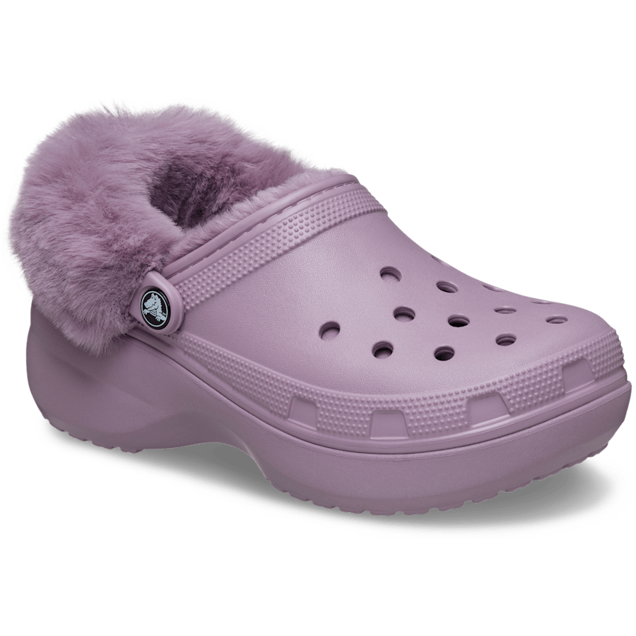 Couleur Classic Platform Fuzz Lined Clog - Angle - Crocs