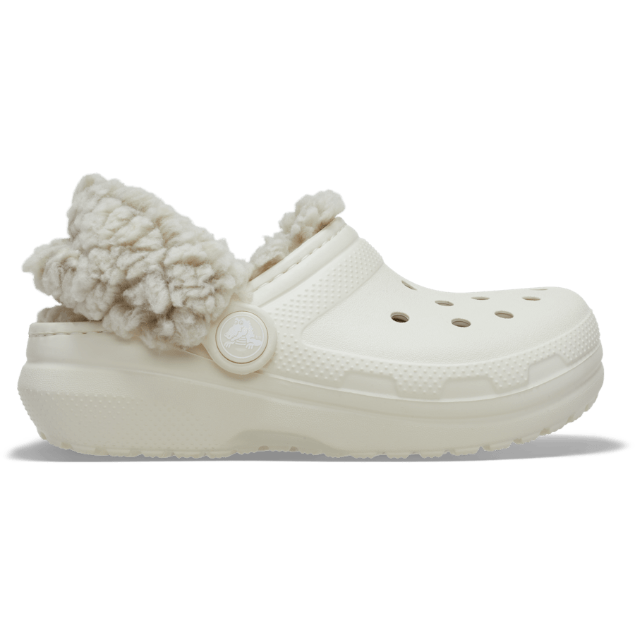 Summit White Kids’ Classic Fleece Lined Clog - Side - Crocs