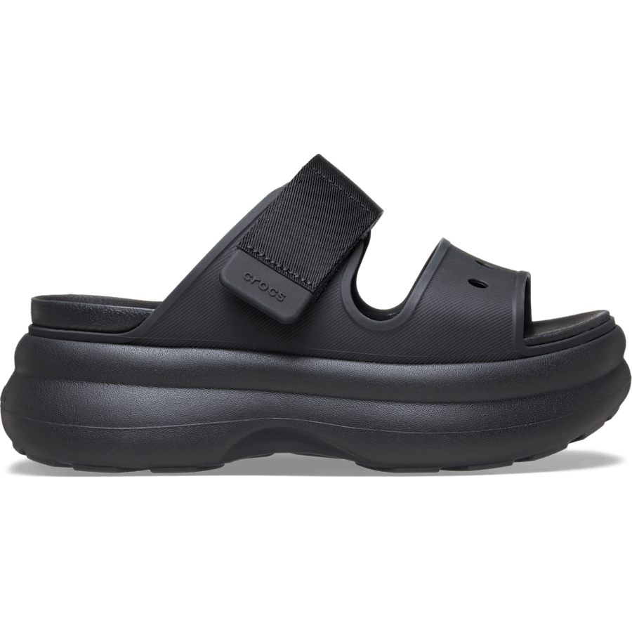 Black Soho Two Strap Sandal - Side - Crocs