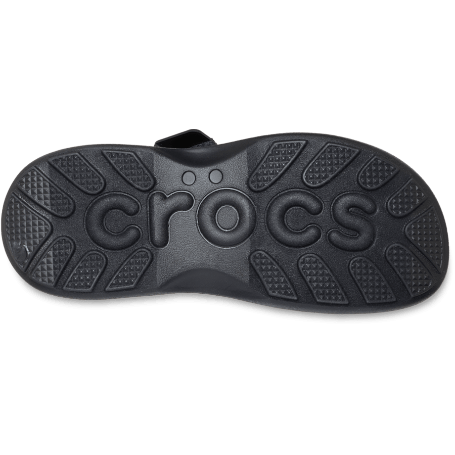 Black Soho Two Strap Sandal - Bottom - Crocs