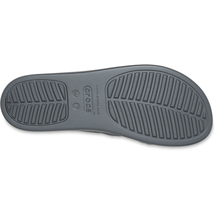 Crocs Brooklyn Low Wedge Knot Sandal — Carbon