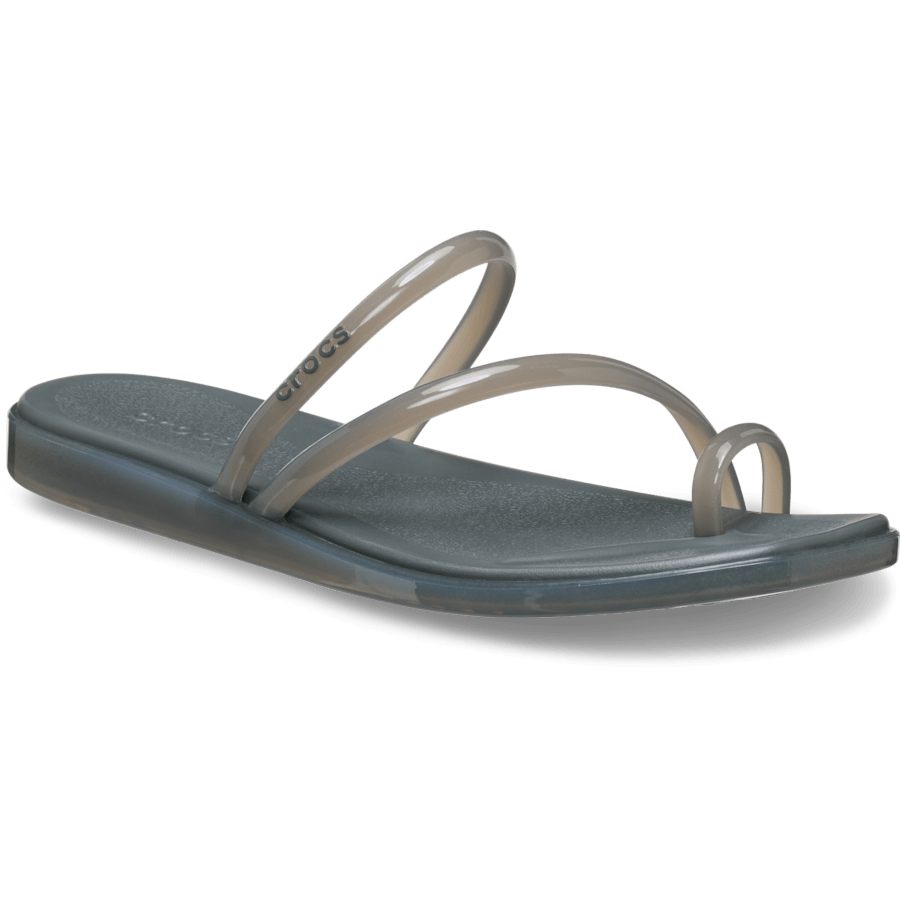 Carbon Jelly Miami Toe Loop Jelly Sandal - Angle - Crocs