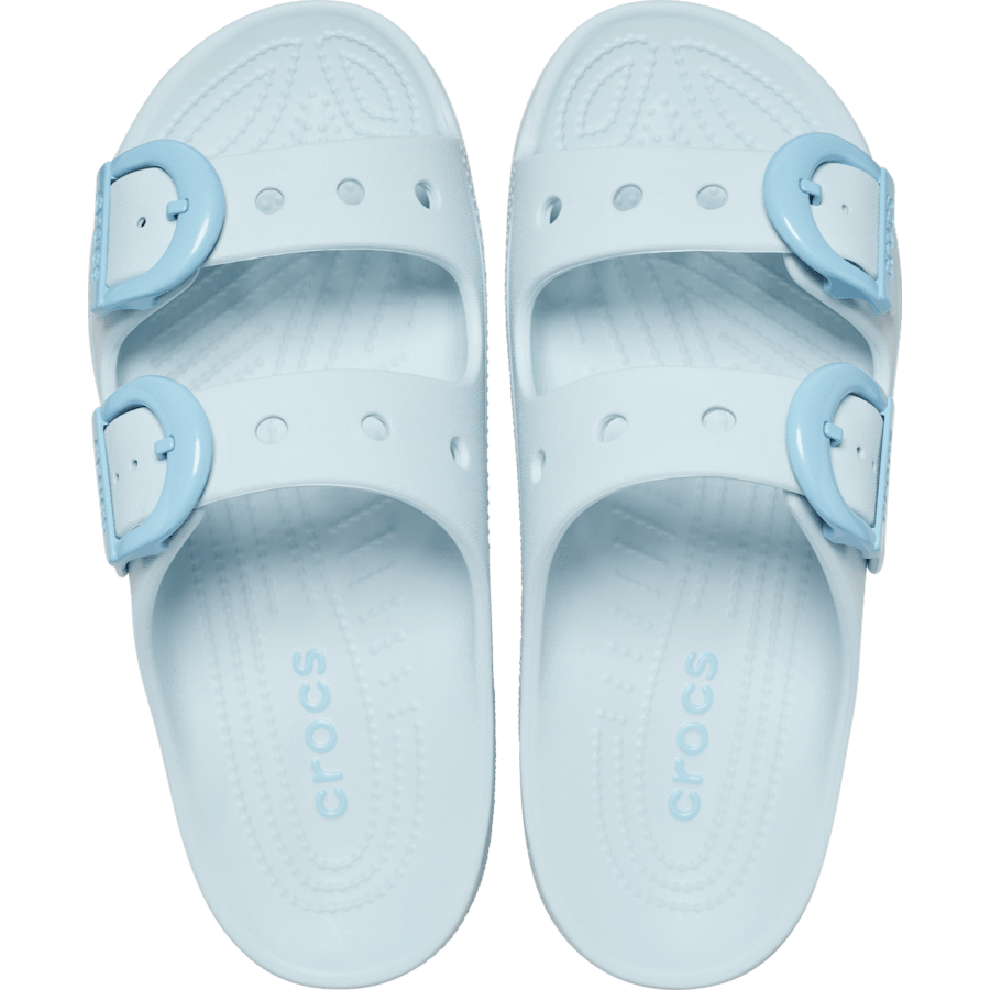 Vapor Ice Saturday Enamel Buckle Sandal - Draufsicht - Crocs