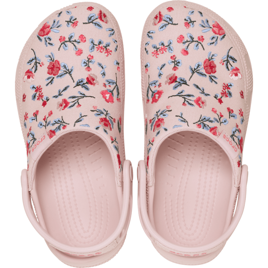 Crocs Classic Crafted Floral Clog — Cotton Candy