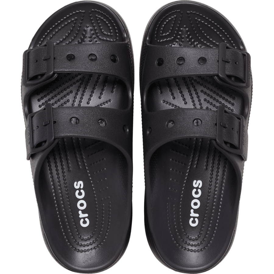 Black Saturday Platform Sandal - Draufsicht - Crocs