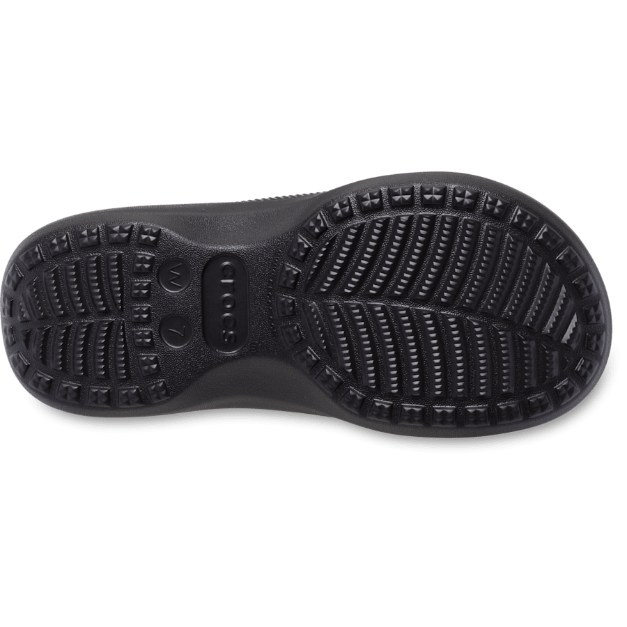 Black Saturday Platform Sandal - Ansicht von unten - Crocs