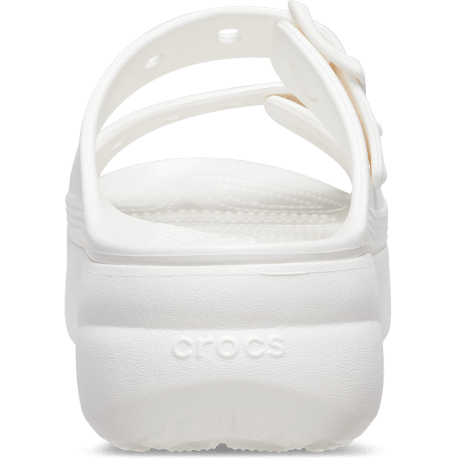 White Saturday Platform Sandal - Back - Crocs