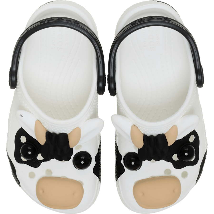 Crocs Toddler IAM Cow Clog — White