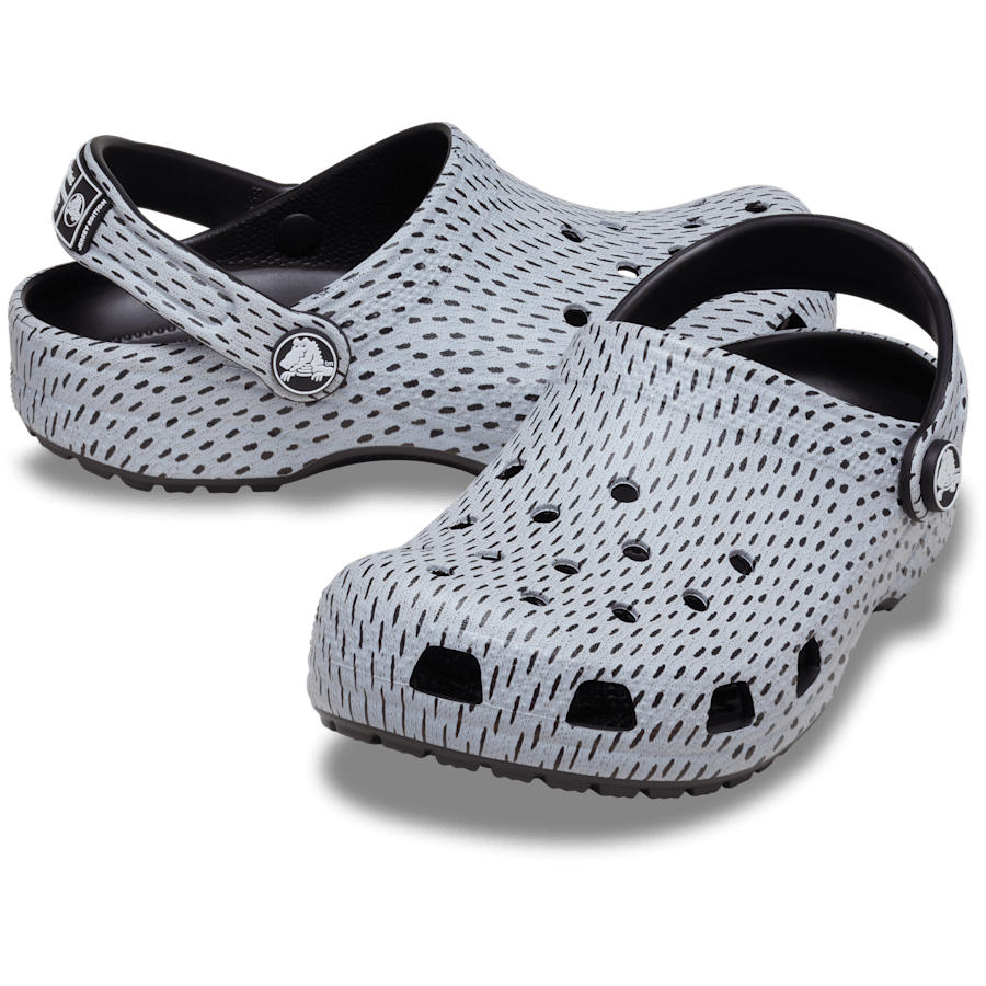 Crocs Kids' Classic Jersey Clog — Black