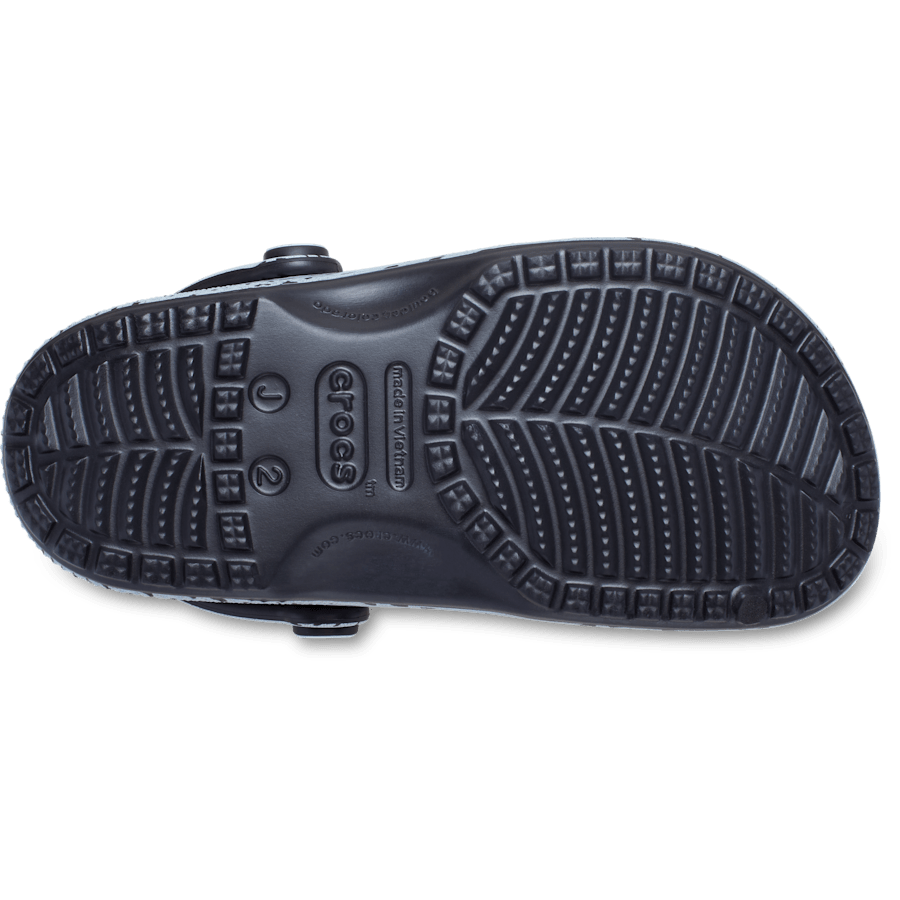 Crocs Kids' Classic Jersey Clog — Black