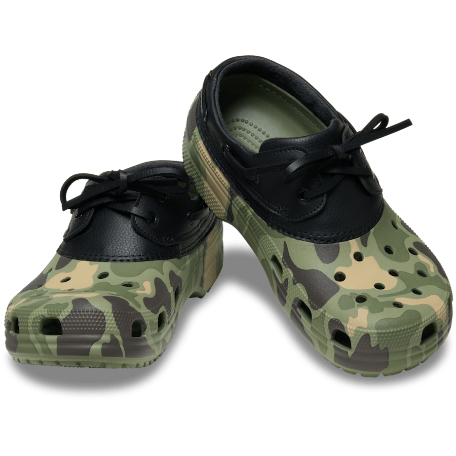Noir/Cargo Classic Duck Camo Boat Shoe - Paire - Crocs