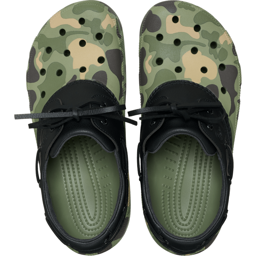 Noir/Cargo Classic Duck Camo Boat Shoe - Dessus - Crocs