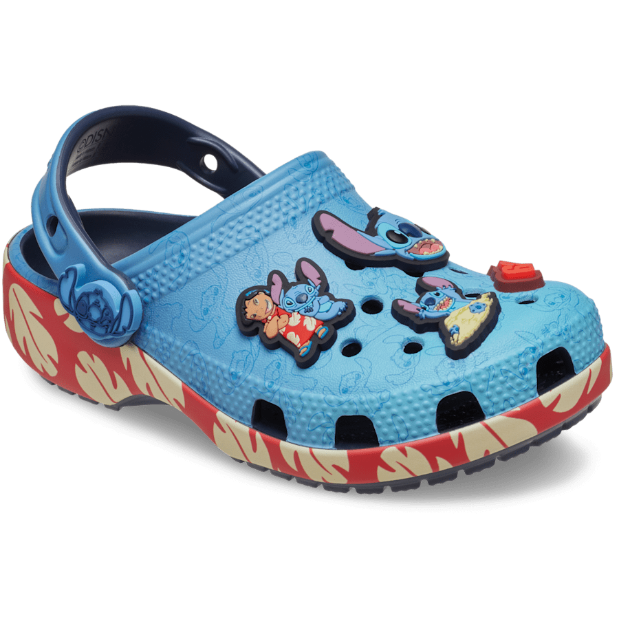 Multi Toddler Disney Lilo & Stitch Classic Clog - Angle - Crocs