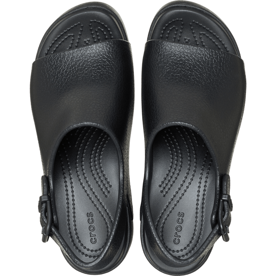 Noir Dylan Platform Slide - Dessus - Crocs
