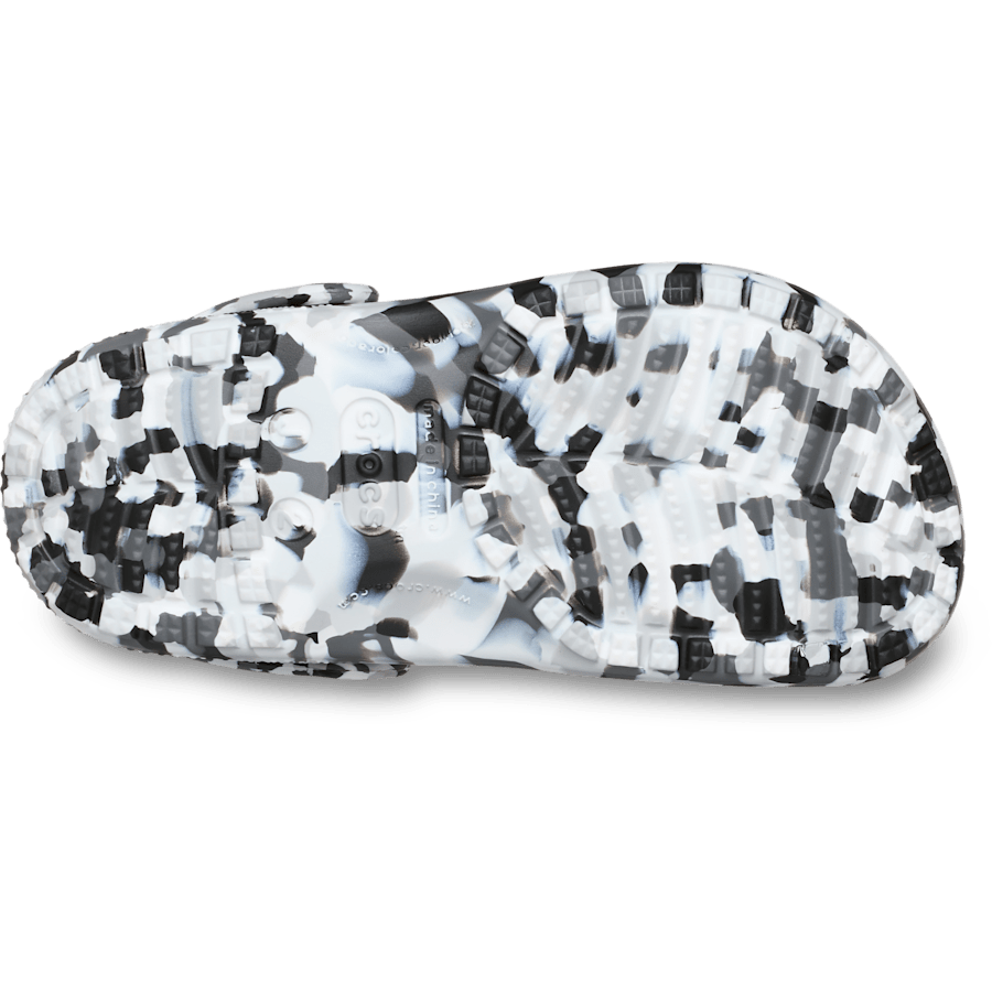 Crocs Kids' Classic Confetti Clog — Black / White