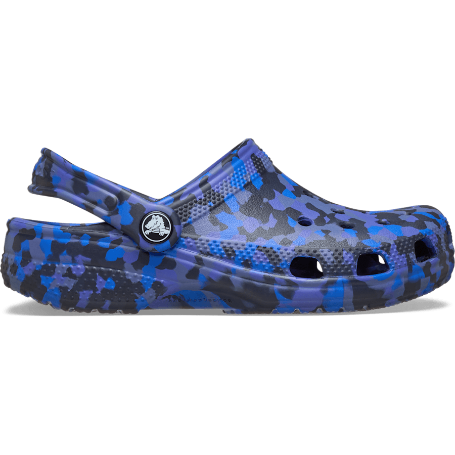 Crocs Kids' Classic Confetti Clog — Blue Bolt / Multi