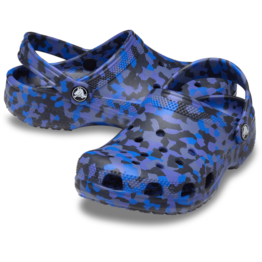 Crocs Kids' Classic Confetti Clog — Blue Bolt / Multi